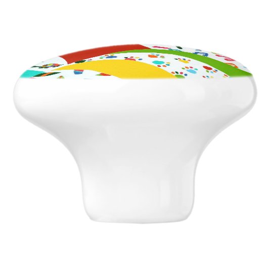 Zee Isle City New Jersey Ceramic Pull Knob Keramische Knop (Zijkant)