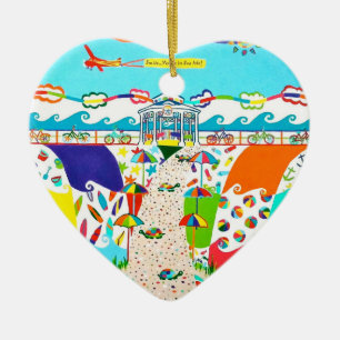 Zee Isle City, NJ Heart Ornament