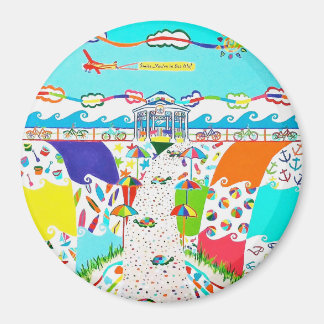 Zee Isle City, NJ Round Magnet
