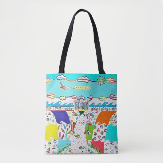 Zee Isle City Promenade Canvas tas (Voorkant)