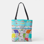 Zee Isle City Promenade Canvas tas (Achterkant)