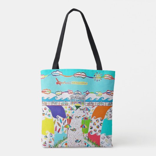 Zee Isle City Promenade Canvas tas (Achterkant)