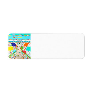 Zee Isle Promenade Retourlabel Etiket