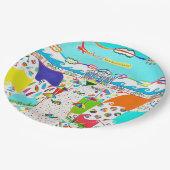 Zee Isle Promenade Ronde papieren Borden Papieren Bordje (Gekanteld)