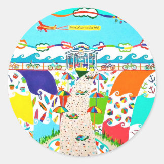 Zee Isle Promenade Ronde Sticker