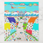 Zee Isle Promenade Wijn/Mousserende Wijnfles Etike Wijn Etiket (Enkel label)