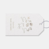 Zee je binnenkort baby shower cadeaulabel (Voorkant (Horizontaal))