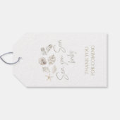 Zee je binnenkort baby shower cadeaulabel (Achterkant Horizontaal)