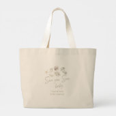 Zee je binnenkort baby shower grote tote bag (Achterkant)