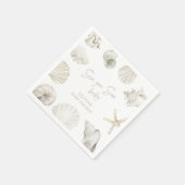 Zee je binnenkort baby shower servet (Hoek)