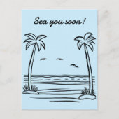 Zee je binnenkort! briefkaart (Voorkant)