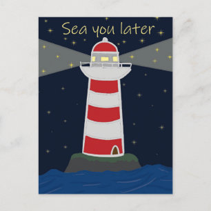 Zee je later vuurtoren briefkaart postcrossing