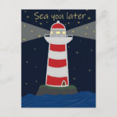 Zee je later vuurtoren briefkaart postcrossing (Voorkant)