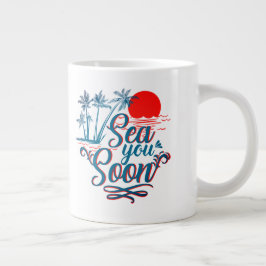 Zee je snel grote koffiekop