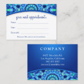 Zee Jewel Mandala Appointment Card Afsprakenkaartje (Voorkant / Achterkant)