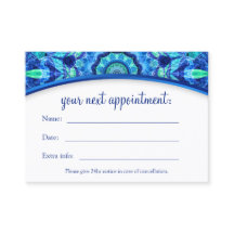 Zee Jewel Mandala Appointment Card