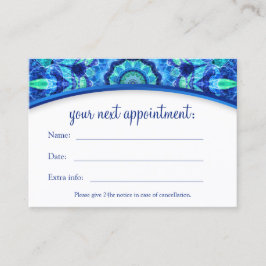 Zee Jewel Mandala Appointment Card Afsprakenkaartje