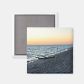 Zee Kajak Op Strand Zand Captiva Eilandmagneet Magneet (Voorkant / Achterkant)
