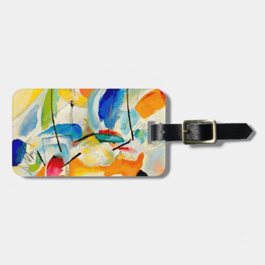 Zee Kandinsky Battle Painting 1913 Bagagelabel (Voorkant horizontaal)