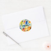 Zee Kandinsky Battle Painting 1913 Ronde Sticker (Envelop)