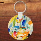 Zee Kandinsky Battle Painting 1913 Sleutelhanger (Voorkant)