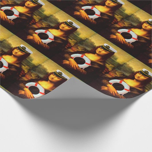 Zee Kapitein Mona Lisa Cadeaupapier (Hoek)