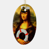 Zee Kapitein Mona Lisa Keramisch Ornament (Rechts)