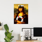 Zee Kapitein Mona Lisa Poster (Thuiskantoor)