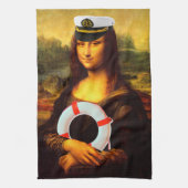 Zee Kapitein Mona Lisa Theedoek (Verticaal)
