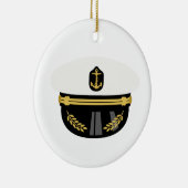 Zee Kapitein Pet Keramisch Ornament (Rechts)
