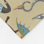 Zee kapitein vispatroon fleece deken (Hoek)