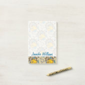 Zee kapitein vispatroon | Jouw namen toevoegen Post-it® Notes (Op bureau)