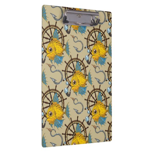 Zee kapitein vispatroon klembord (Rechts)