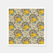 Zee kapitein vispatroon servet (Voorkant)