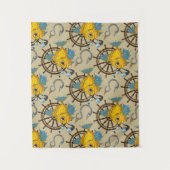 Zee kapitein vispatroon wandkleed (Voorkant)