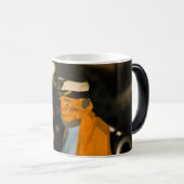 Zee Kapitein Zwart/Wit 11 oz Morfende Mok (Voorkant rechts)