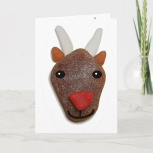 Zee kerstkaart feestdagen kaart