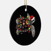 Zee Kerstmis met gevlekte schimmels Keramisch Ornament (Rechts)