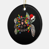 Zee Kerstmis met gevlekte schimmels Keramisch Ornament (Links)