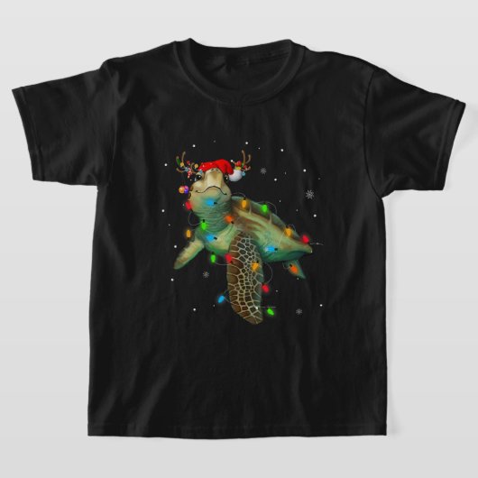 Zee Kerstmis met gevlekte schimmels T-shirt (Laagn)