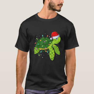 Zee Kerstmis met kerstlicht T-shirt