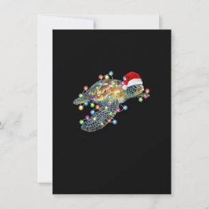 Zee kerstverlichting Zee Turtle Xmas S Kaart