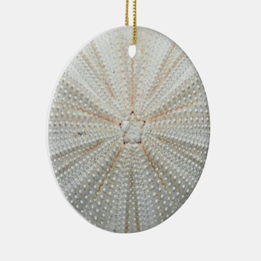 Zee kerstversiering in Urchin Keramisch Ornament (Rechts)