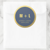 Zee kleuren + Folie Stickers | Weddenschappen (Tas)