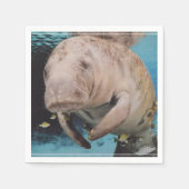Zee Koe zwemmen Servetten (Voorkant)