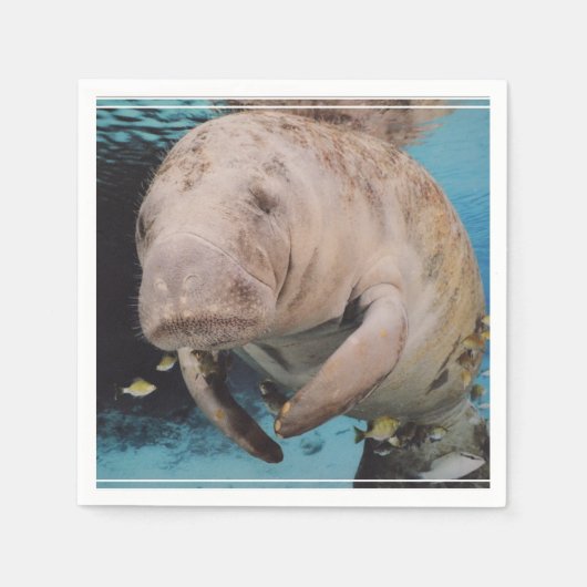 Zee Koe zwemmen Servetten (Voorkant)