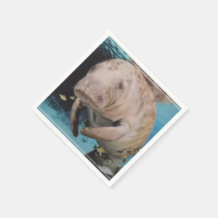 Zee Koe zwemmen Servetten