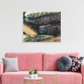 Zee Komkommer ... Yaowarat Market Food Canvas Afdruk (Insitu (Woonkamer))