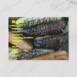 Zee Komkommer ... Yaowarat Market Food Visitekaartje