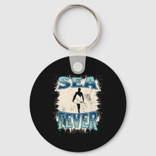 Zee koorts S Retro Surfen S Vintage Strand Sleutelhanger